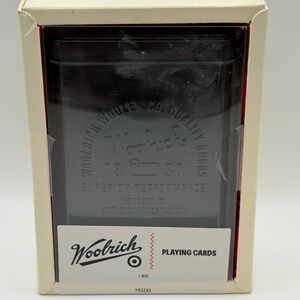 Woolrich Black Playing Cards Set
